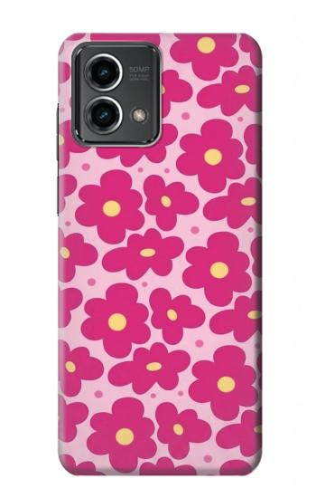 S4097 Pink Floral Seamless Pattern Design Case For Motorola Moto G Stylus 5G (2023)