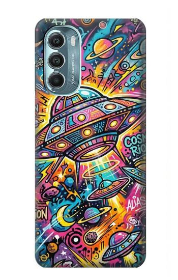 S4085 Cosmic Spaceship Psychedelic Art Case For Motorola Moto G Stylus 5G (2022)