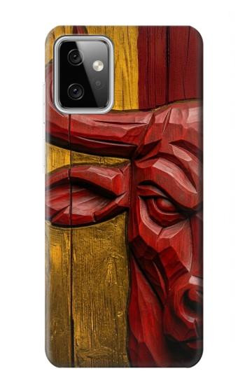 S4098 Span Bull Carved Artwork Case For Motorola Moto G Power (2023) 5G