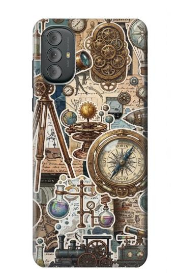 S4100 Vintage Scientific Discovery Collage Case For Motorola Moto G Power 2022, G Play 2023