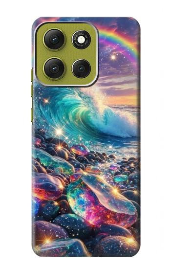 S4084 Rainbow Ocean Wave Fantasy Case For Motorola Moto G86