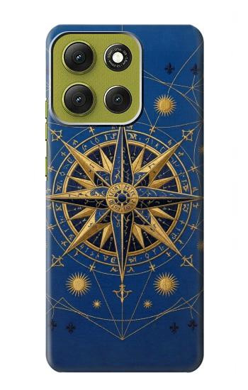 S4086 Nautical Compass Maritime Design Case For Motorola Moto G86