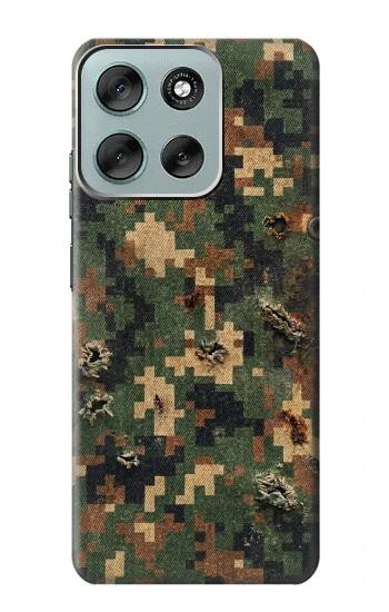 S4091 Green Digital Camouflage Pattern Case For Motorola Moto G56