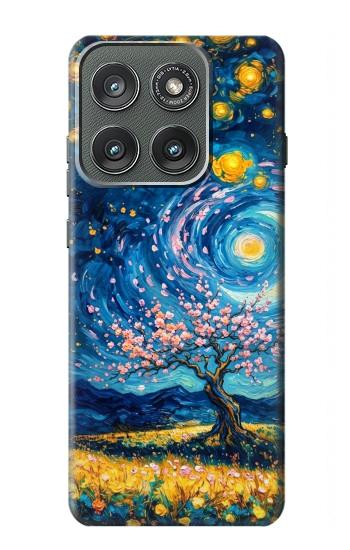 S4081 Dreamy Spiral Galaxy Night Sky Art Case For Motorola Edge (2025)