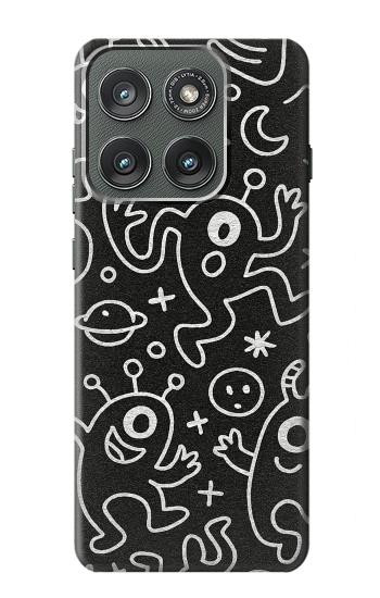 S4101 Cute Cartoon Monster Pattern Case For Motorola Edge (2025)
