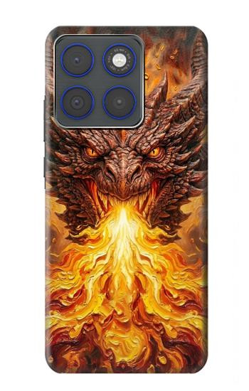 S4090 Epic Fire Dragon Fantasy Illustration Case For Motorola Edge 70