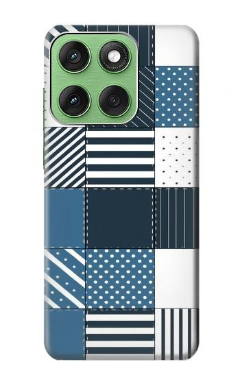 S4082 Modern Geometric Patchwork Pattern Case For Motorola Edge 60