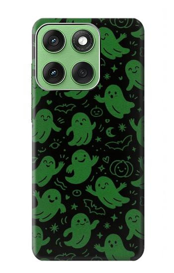 S4087 Cute Green Ghost Cartoon Pattern Case For Motorola Edge 60