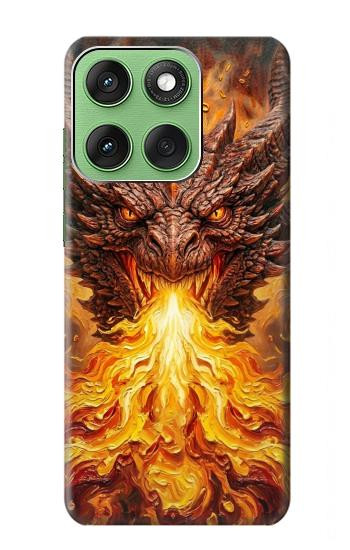 S4090 Epic Fire Dragon Fantasy Illustration Case For Motorola Edge 60