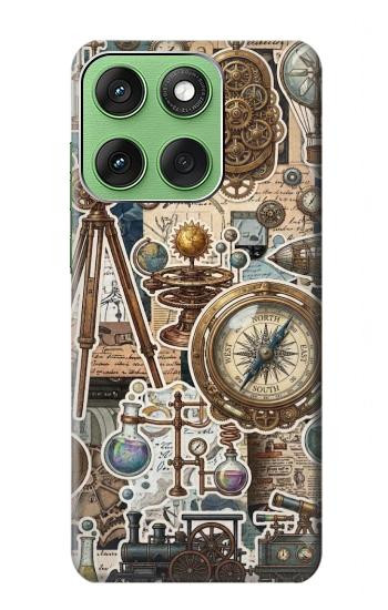 S4100 Vintage Scientific Discovery Collage Case For Motorola Edge 60