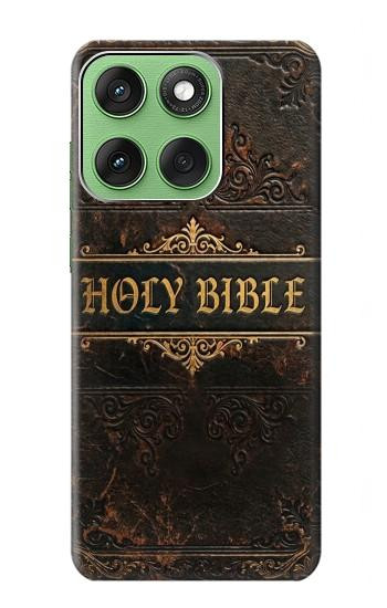 S4109 Vintage Antique Bible Book Cover Art Case For Motorola Edge 60