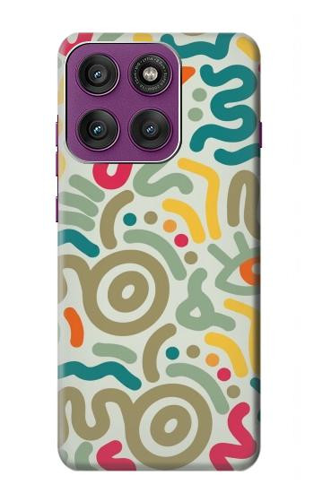 S4078 Abstract Colorful Doodle Pattern Case For Motorola Edge 60 Pro