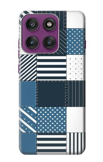 S4082 Modern Geometric Patchwork Pattern Case For Motorola Edge 60 Pro
