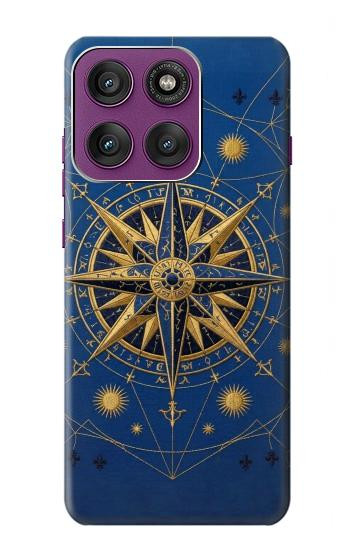 S4086 Nautical Compass Maritime Design Case For Motorola Edge 60 Pro