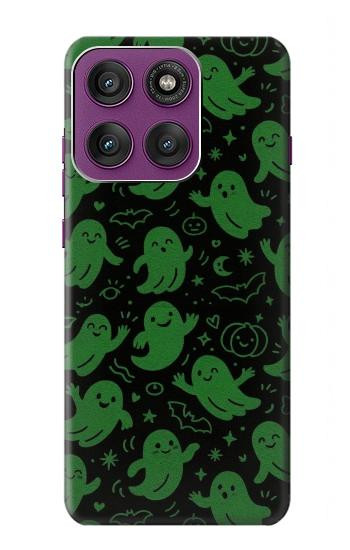 S4087 Cute Green Ghost Cartoon Pattern Case For Motorola Edge 60 Pro