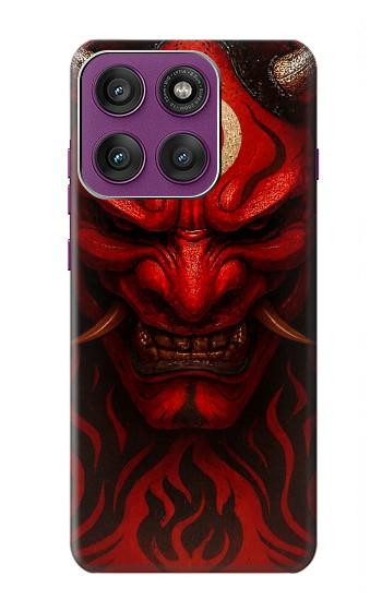 S4099 Mystic Red Demon Illustration Case For Motorola Edge 60 Pro