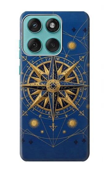S4086 Nautical Compass Maritime Design Case For Motorola Edge 60 Fusion