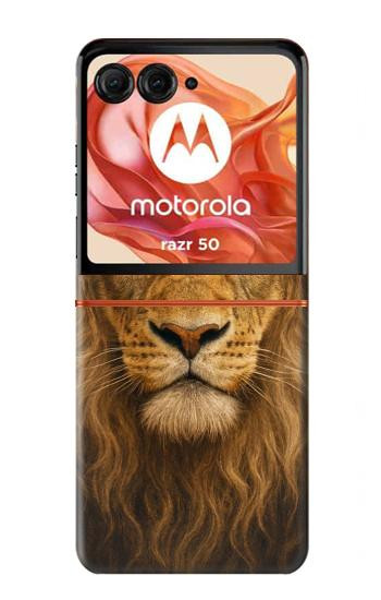 S4093 Royal Lion Portrait Artwork Case For Motorola Razr 70,60,50, Razr (2026, 2025, 2024)