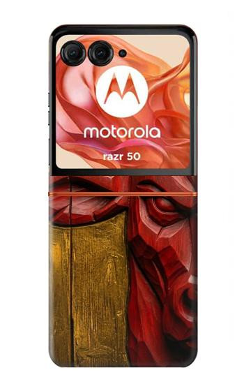 S4098 Span Bull Carved Artwork Case For Motorola Razr 70,60,50, Razr (2026, 2025, 2024)