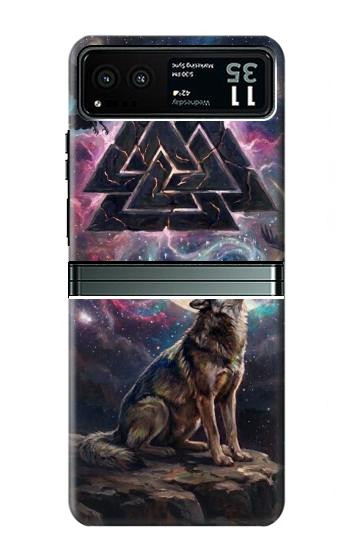 S4110 Mystic Wolf Ancient Symbol Artwork Case For Motorola Razr 40