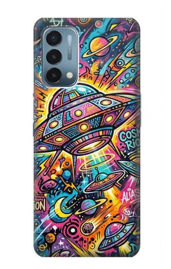 S4085 Cosmic Spaceship Psychedelic Art Case For OnePlus Nord N200 5G