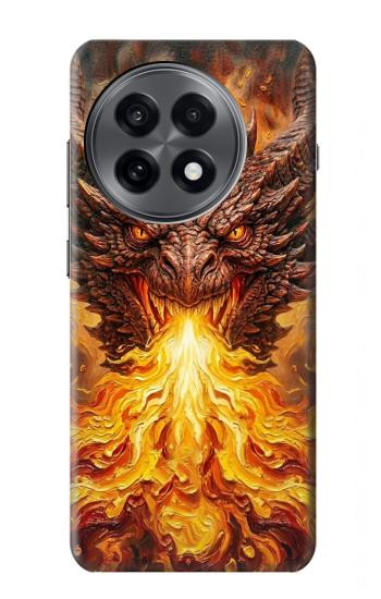 S4090 Epic Fire Dragon Fantasy Illustration Case For OnePlus 13R