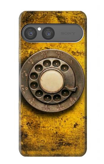 S4107 Retro Rotary Phone Dial Vintage Case For Sony Xperia 10 VII