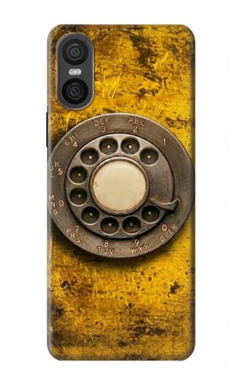 S4107 Retro Rotary Phone Dial Vintage Case For Sony Xperia 10 VI