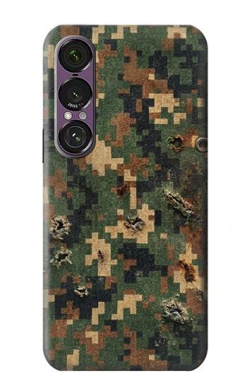 S4091 Green Digital Camouflage Pattern Case For Sony Xperia 1 VII