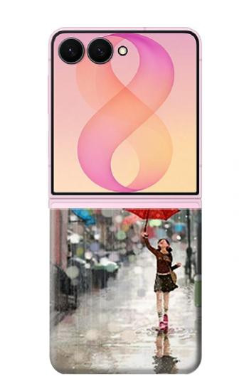 S0108 Girl in The Rain Case For Samsung Galaxy Z Flip 8