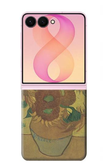 S0214 Van Gogh Vase Fifteen Sunflowers Case For Samsung Galaxy Z Flip 8