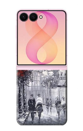 S1295 Eiffel Painting of Paris Case For Samsung Galaxy Z Flip 8