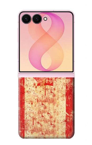 S1603 Canada Flag Old Vintage Case For Samsung Galaxy Z Flip 8