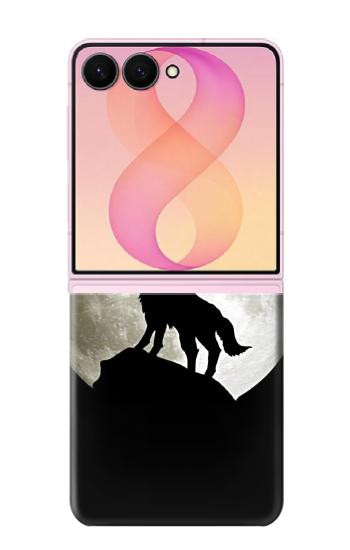 S1981 Wolf Howling at The Moon Case For Samsung Galaxy Z Flip 8