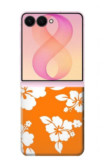 S2245 Hawaiian Hibiscus Orange Pattern Case For Samsung Galaxy Z Flip 8