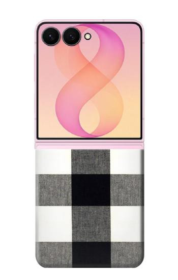 S2842 Black and White Buffalo Check Pattern Case For Samsung Galaxy Z Flip 8