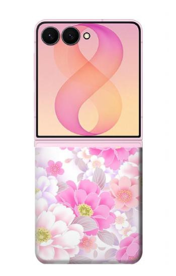 S3036 Pink Sweet Flower Flora Case For Samsung Galaxy Z Flip 8