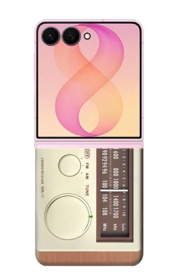 S3165 FM AM Wooden Receiver Graphic Case For Samsung Galaxy Z Flip 8