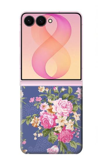 S3265 Vintage Flower Pattern Case For Samsung Galaxy Z Flip 8