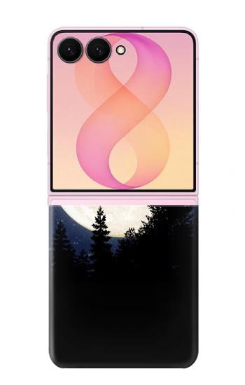 S3289 Flying Pig Full Moon Night Case For Samsung Galaxy Z Flip 8