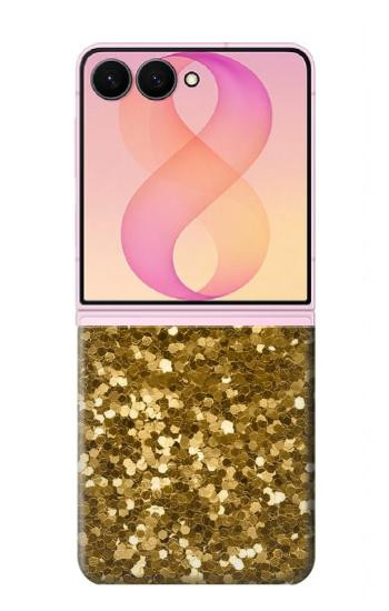 S3388 Gold Glitter Graphic Print Case For Samsung Galaxy Z Flip 8