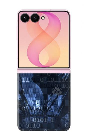 S3431 Digital Code Cyber Hacker Case For Samsung Galaxy Z Flip 8