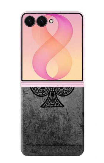S3446 Black Ace Spade Case For Samsung Galaxy Z Flip 8