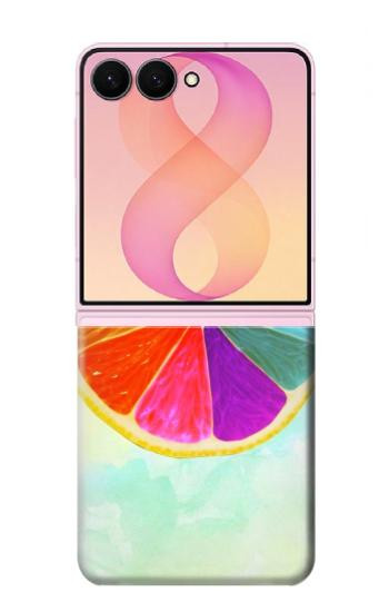 S3493 Colorful Lemon Case For Samsung Galaxy Z Flip 8