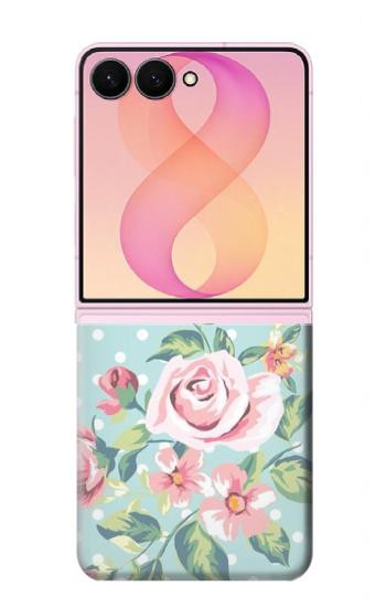 S3494 Vintage Rose Polka Dot Case For Samsung Galaxy Z Flip 8