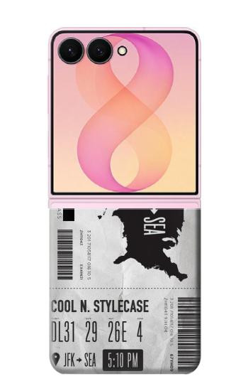S3615 Airline Boarding Pass Art Case For Samsung Galaxy Z Flip 8