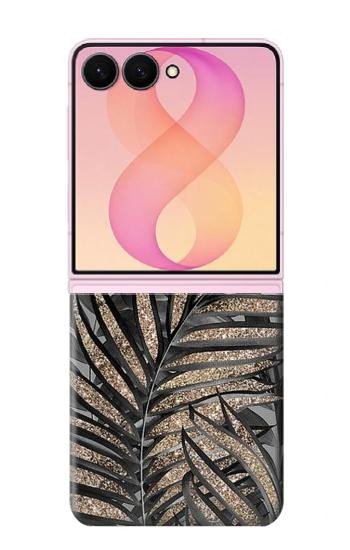 S3692 Gray Black Palm Leaves Case For Samsung Galaxy Z Flip 8