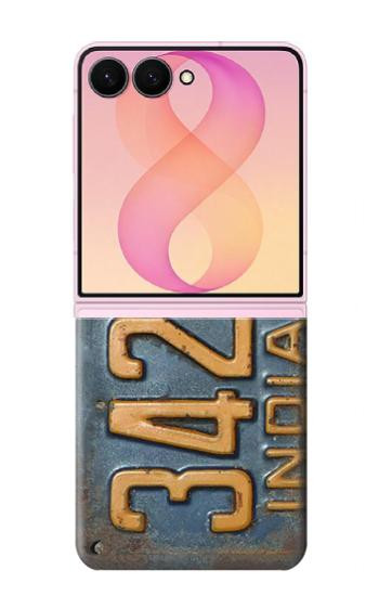 S3750 Vintage Vehicle Registration Plate Case For Samsung Galaxy Z Flip 8