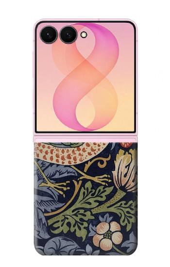 S3791 William Morris Strawberry Thief Fabric Case For Samsung Galaxy Z Flip 8
