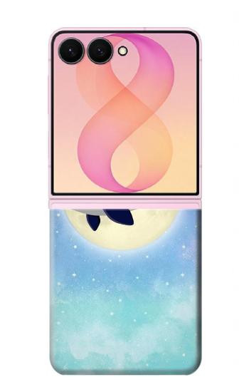 S3807 Killer Whale Orca Moon Pastel Fantasy Case For Samsung Galaxy Z Flip 8